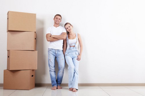 Removal company team handling a home move in Peckham