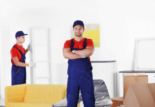 Office removals team planning a move in Peckham
