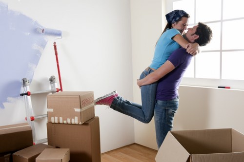 Loading furniture safely into a Peckham removal truck