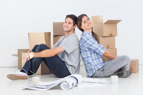 Commercial moving team planning an office relocation in Peckham