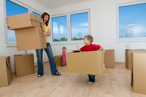 Removal van serving a flat move near Peckham Rye