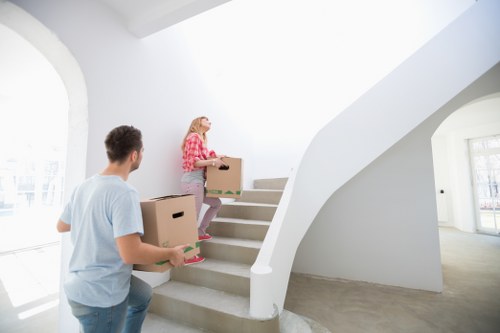 Removal van and movers handling a local Peckham relocation